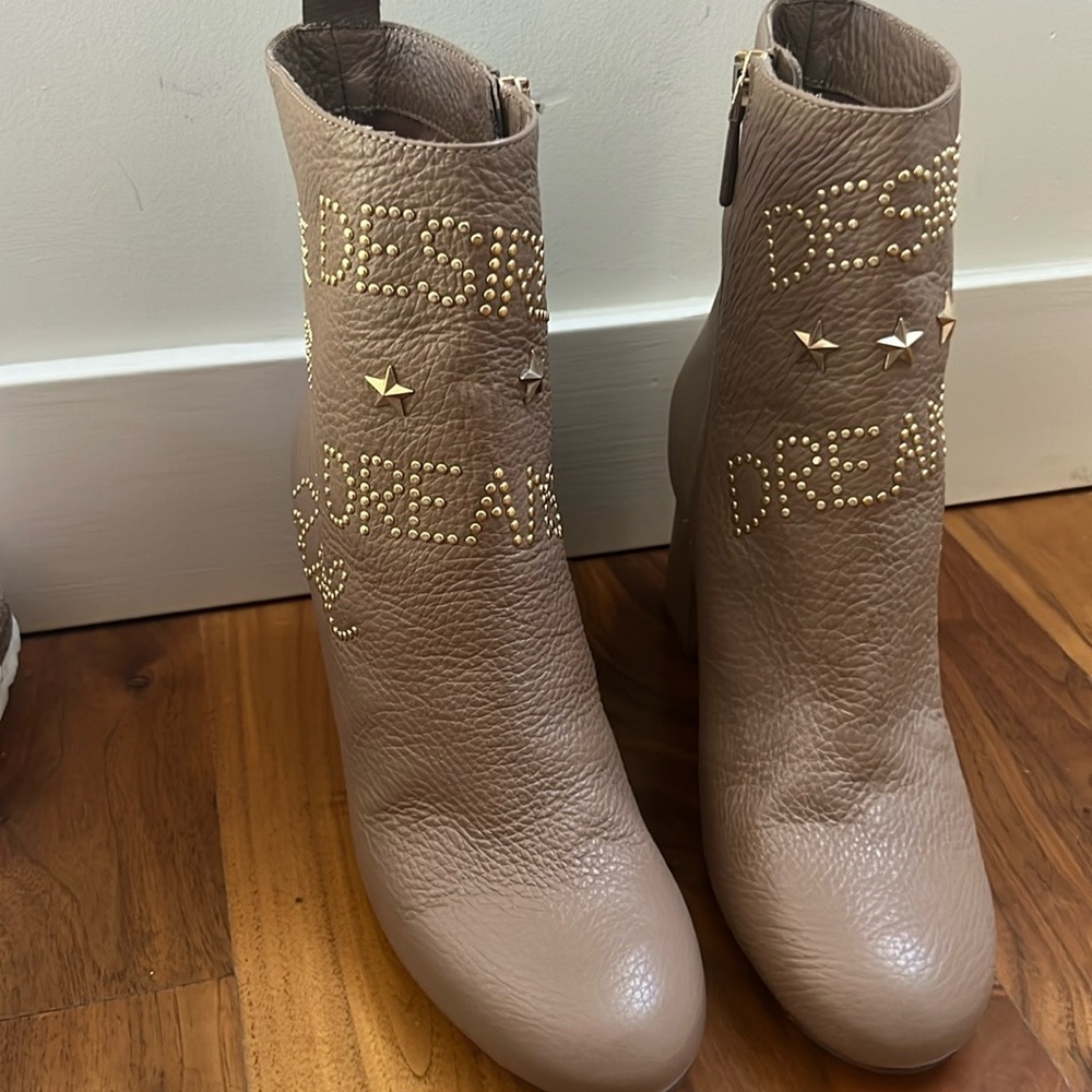 RED Valentino leather camel ankle boots size 37